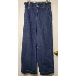 J.Crew Women’s High-Rise Wide-Leg Jeans Size 24 Blue Denim